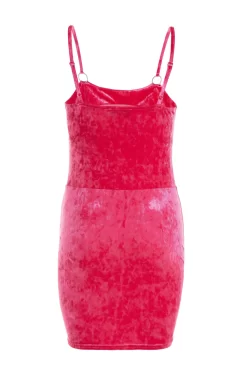 Pink Velvet Bodycon Mini Dress 10 Pink Velvet Bodycon Mini Dress -Women Clothing Sale 00100036173 ZB scaled