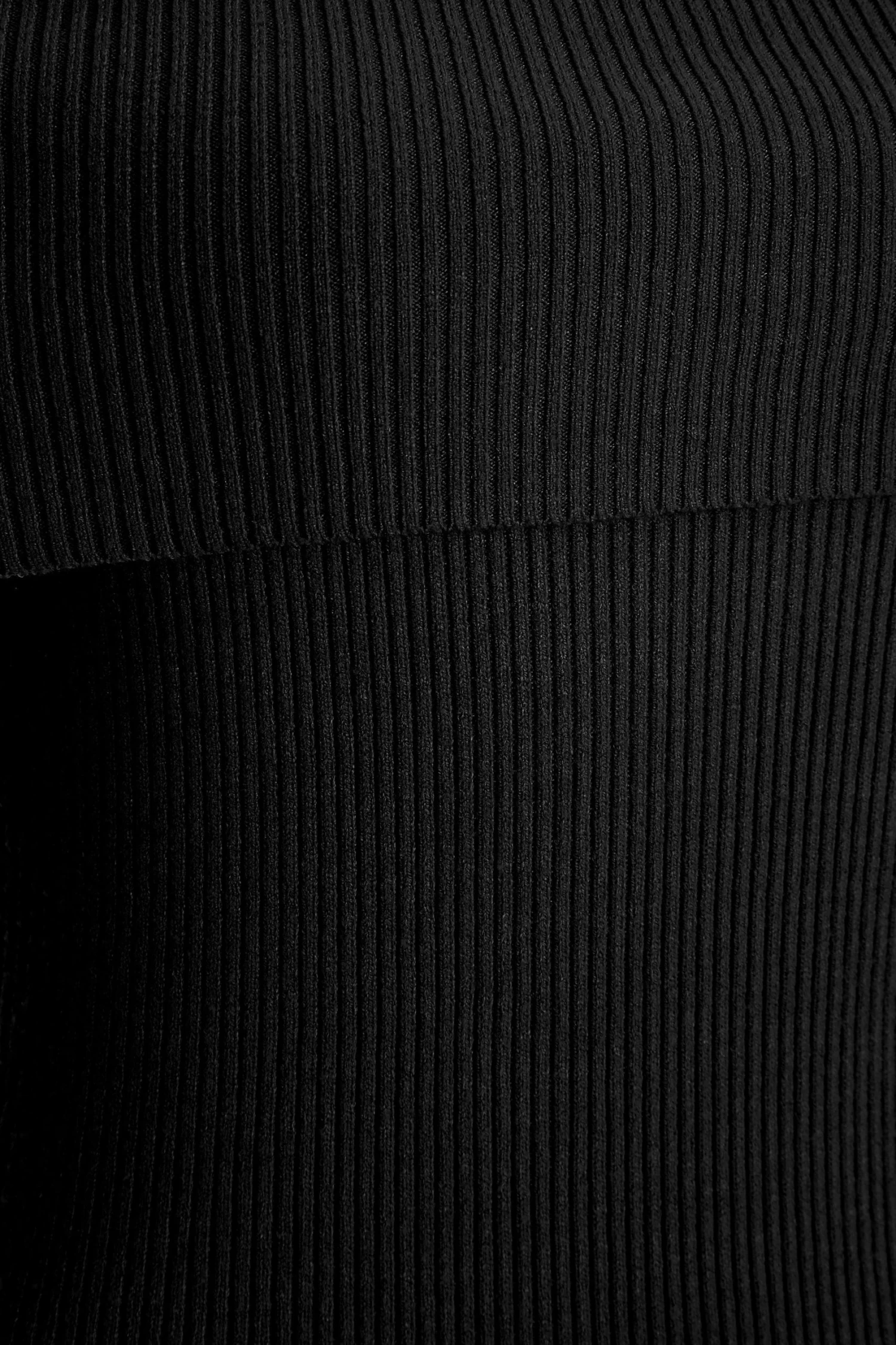 Black Ribbed Knit Bodycon Midi Dress 6 Black Ribbed Knit Bodycon Midi Dress - Image 6