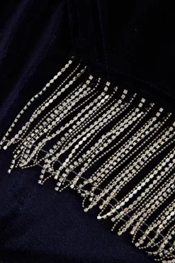 Blue Velvet Diamante Trim Mini Dress 11 Blue Velvet Diamante Trim Mini Dress -Women Clothing Sale 00100036275 ZS scaled