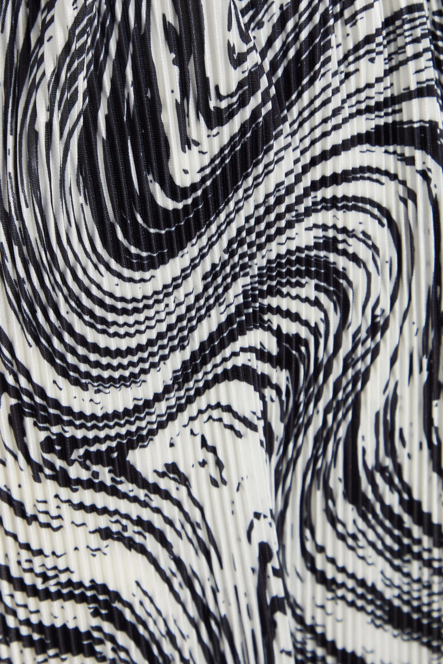 Black Plisse Swirl Wrap Dress 6 Black Plisse Swirl Wrap Dress - Image 6