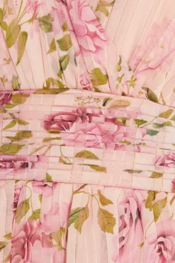 Cream Chiffon Floral Tiered Maxi Dress 11 Cream Chiffon Floral Tiered Maxi Dress -Women Clothing Sale 00100036346 ZS scaled