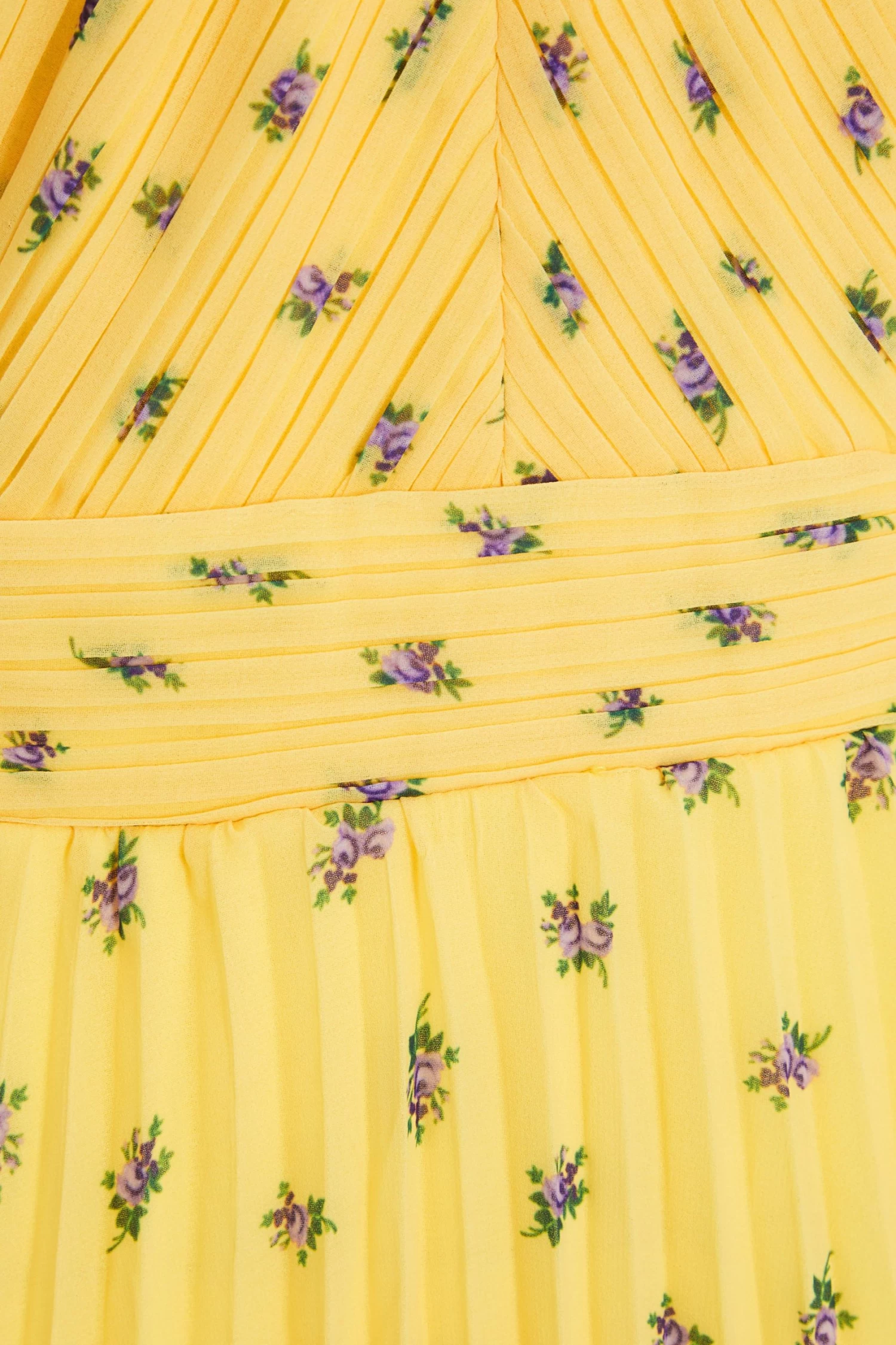 Yellow Chiffon Floral Tiered Midi Dress 6 Yellow Chiffon Floral Tiered Midi Dress - Image 6