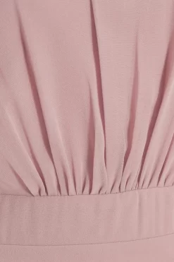 Pink Chiffon Frill Sleeve Maxi Dress 11 Pink Chiffon Frill Sleeve Maxi Dress -Women Clothing Sale 00100036349 ZS scaled