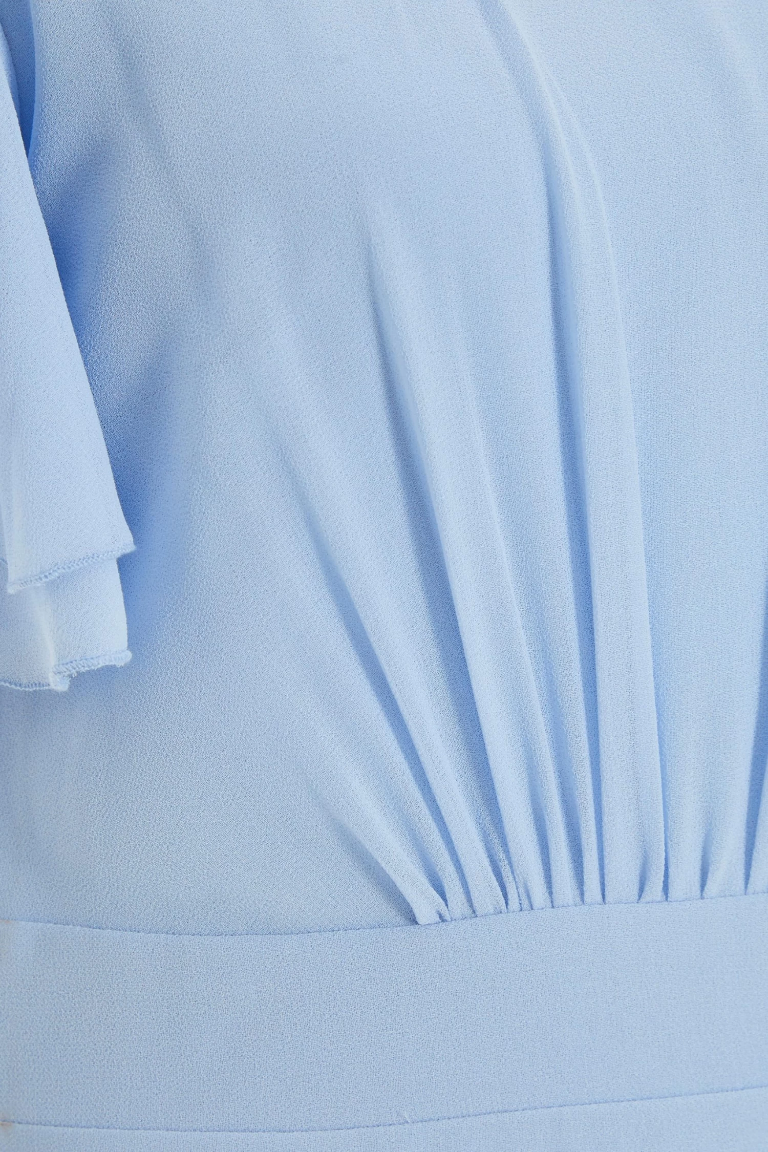 Light Blue Chiffon Frill Sleeve Maxi Dress 6 Light Blue Chiffon Frill Sleeve Maxi Dress - Image 6