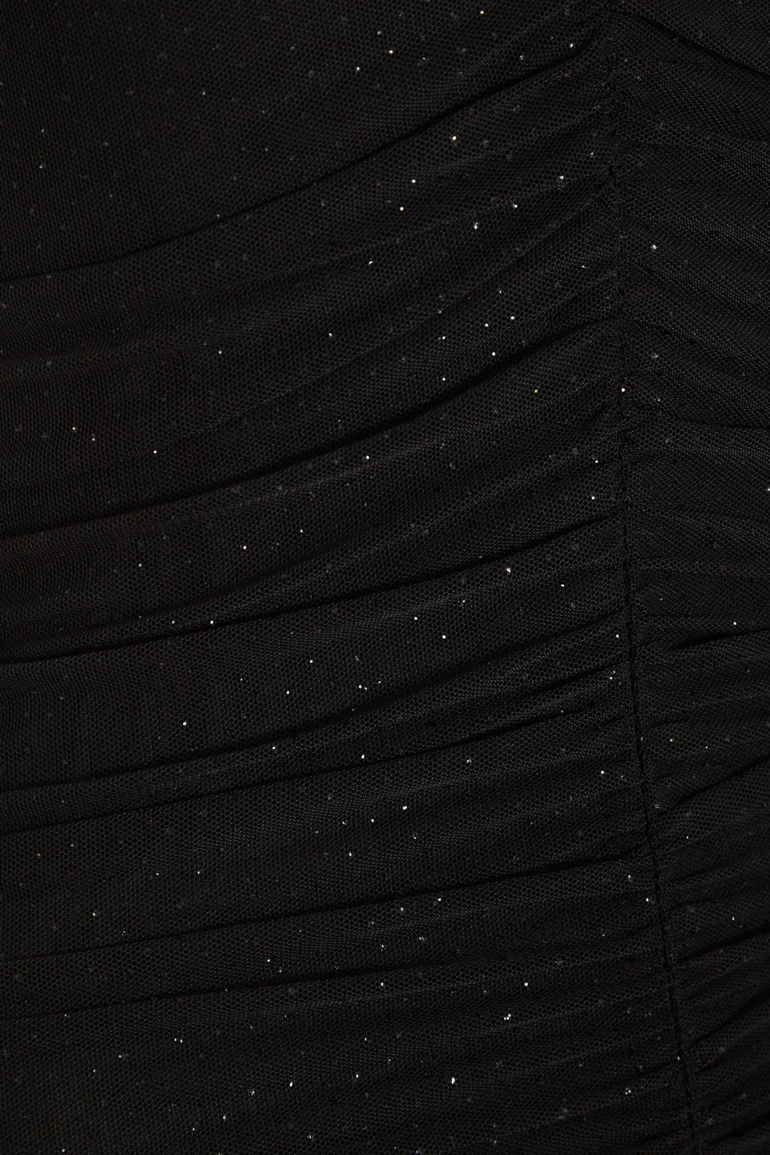 Black Glitter Ruched Bodycon Mini Dress 6 Black Glitter Ruched Bodycon Mini Dress - Image 6