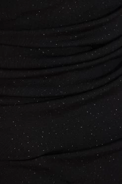 Black Bardot Glitter Ruched Bodycon Mini Dress 11 Black Bardot Glitter Ruched Bodycon Mini Dress -Women Clothing Sale 00100036425 ZS