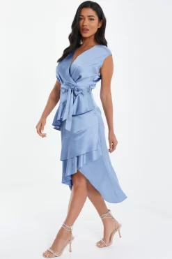 Light Blue Satin Tiered Midi Dress 9 Light Blue Satin Tiered Midi Dress -Women Clothing Sale 00100036435 XS scaled