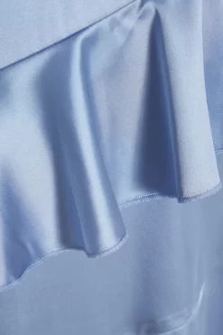 Light Blue Satin Tiered Midi Dress 11 Light Blue Satin Tiered Midi Dress -Women Clothing Sale 00100036435 ZS scaled