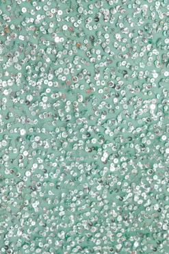 Green Sequin Halter Neck Fishtail Maxi Dress 11 Green Sequin Halter Neck Fishtail Maxi Dress -Women Clothing Sale 00100036446 ZS scaled