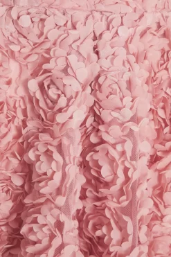 Pink Chiffon Floral Mini Dress -Women Clothing Sale 00100036452 ZS scaled