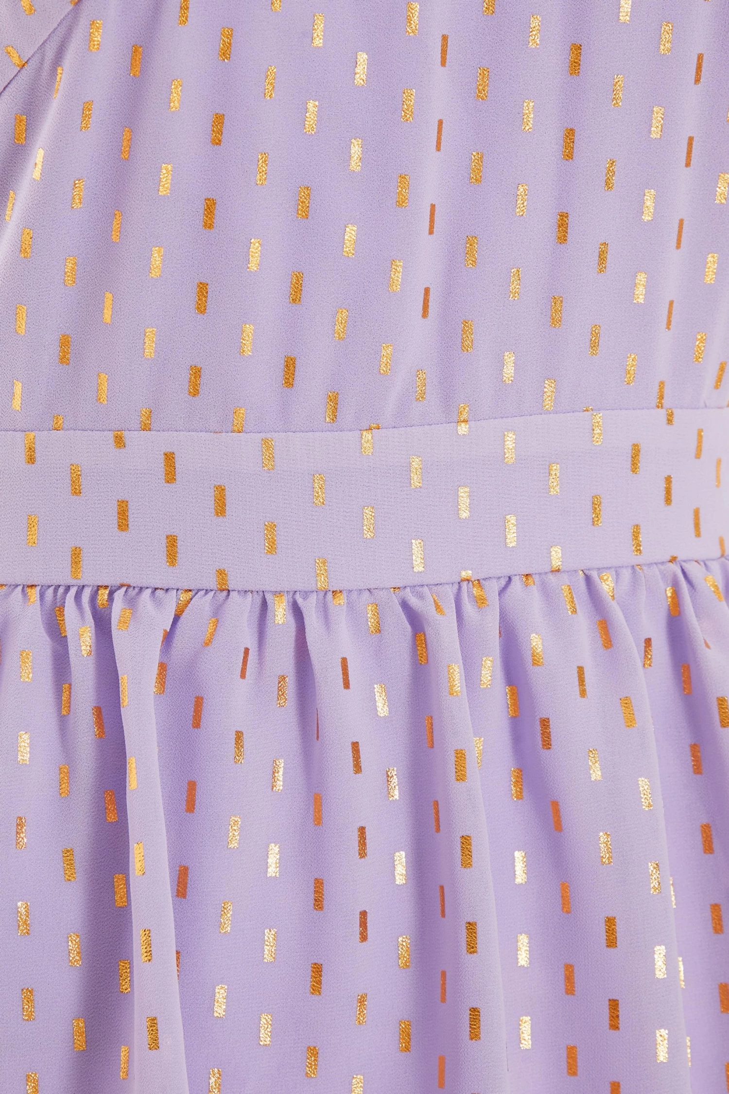 Lilac Chiffon Foil Tiered Mini Dress 6 Lilac Chiffon Foil Tiered Mini Dress - Image 6