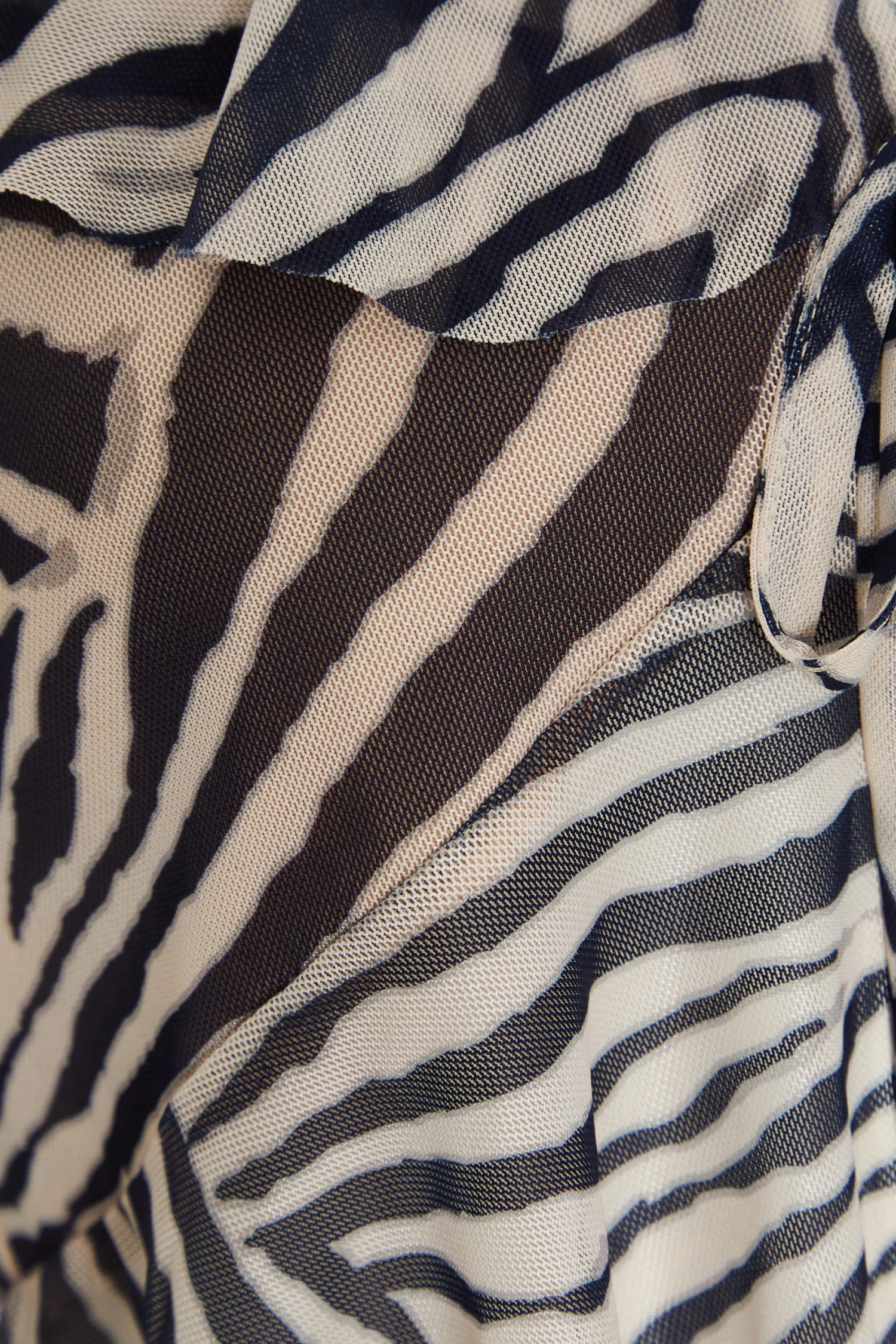 Stone Zebra Print Mesh Top 6 Stone Zebra Print Mesh Top - Image 6