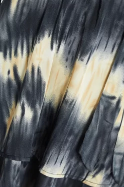 Champagne Satin Marble Print Wrap Mini Dress 11 Champagne Satin Marble Print Wrap Mini Dress -Women Clothing Sale 00100036592 ZS scaled