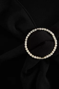 Curve Black Wrap Diamante Midi Dress -Women Clothing Sale 00100036596 ZS scaled