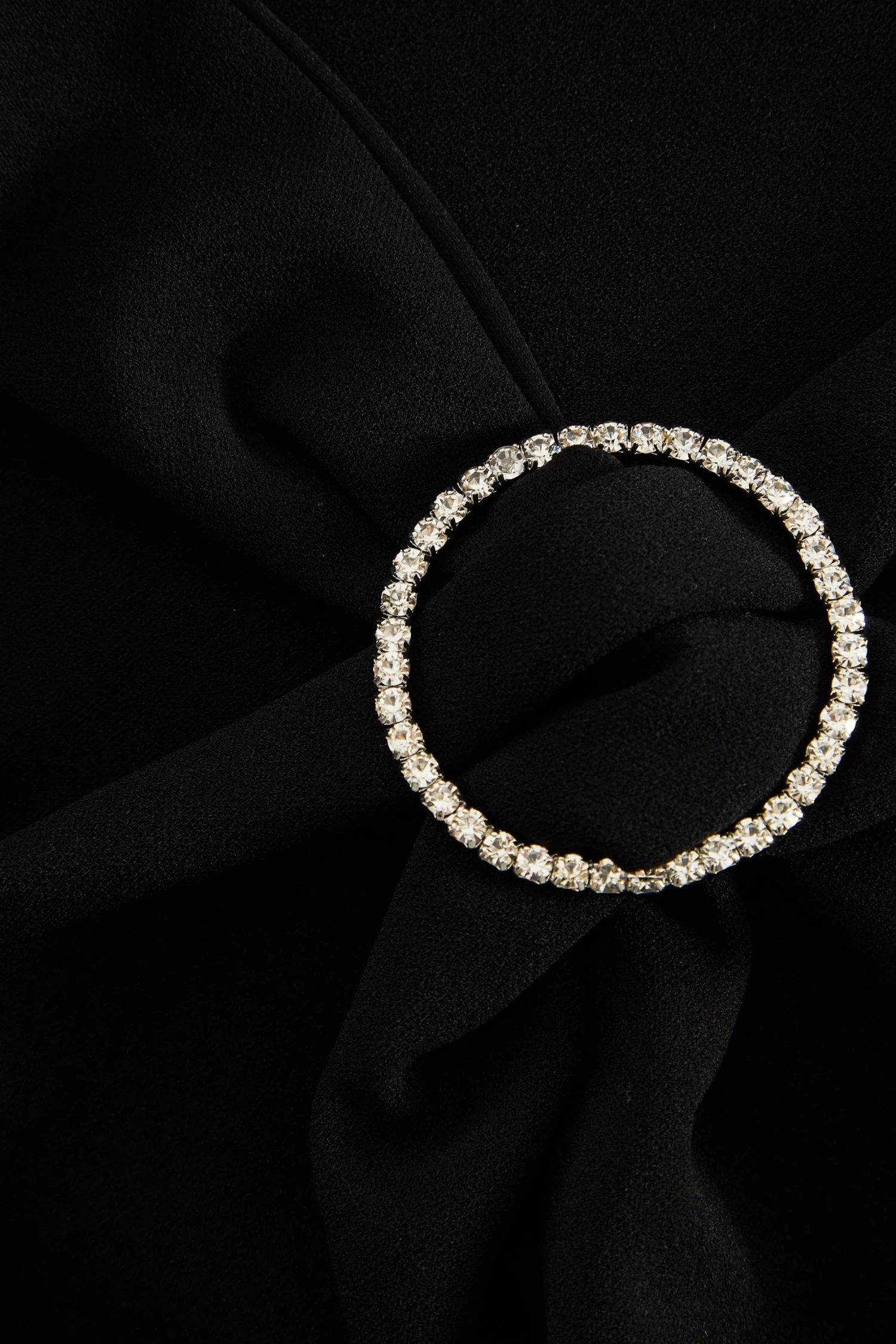 Curve Black Wrap Diamante Midi Dress 6 Curve Black Wrap Diamante Midi Dress - Image 6