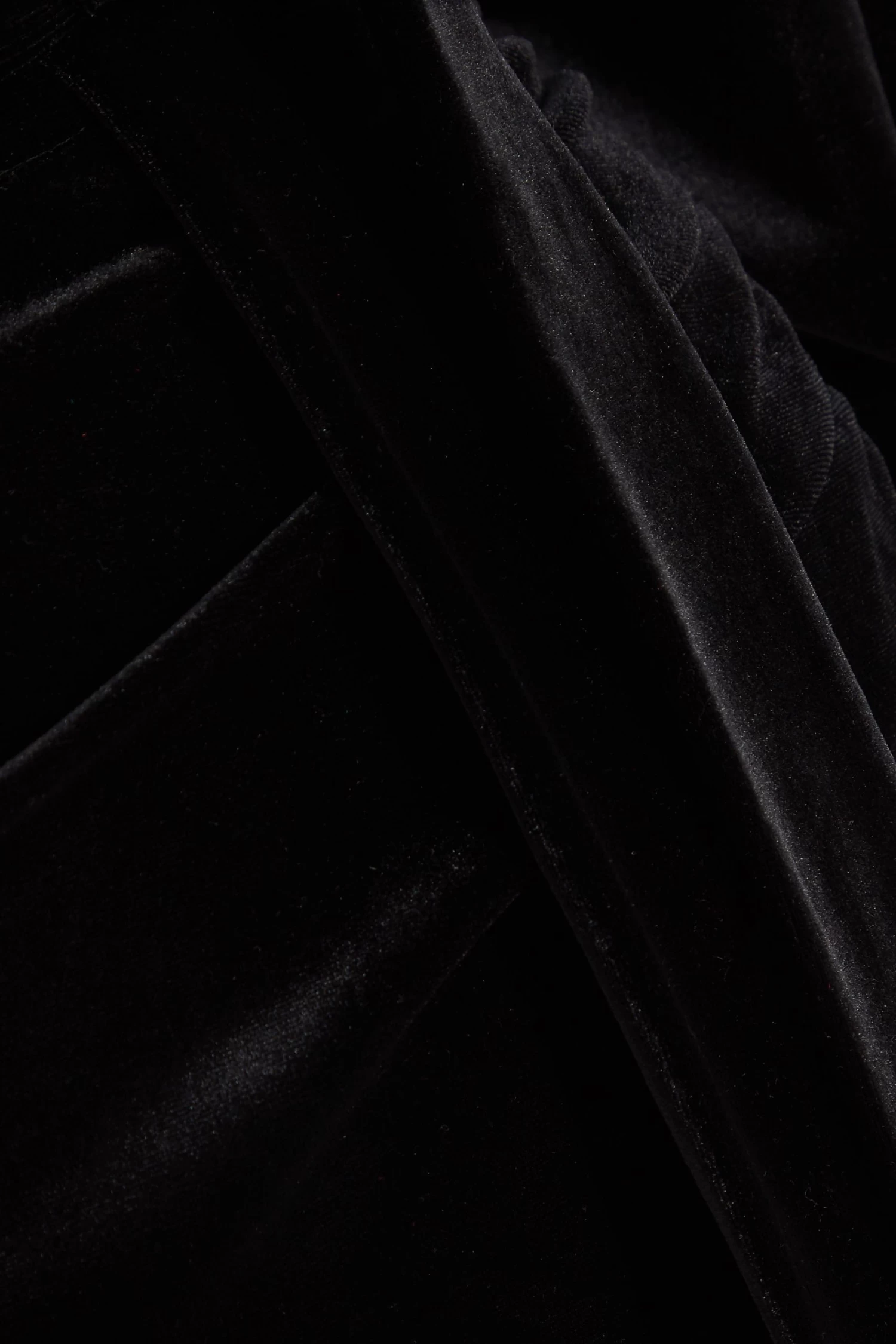 Black Velvet Wrap Maxi Dress 6 Black Velvet Wrap Maxi Dress - Image 6