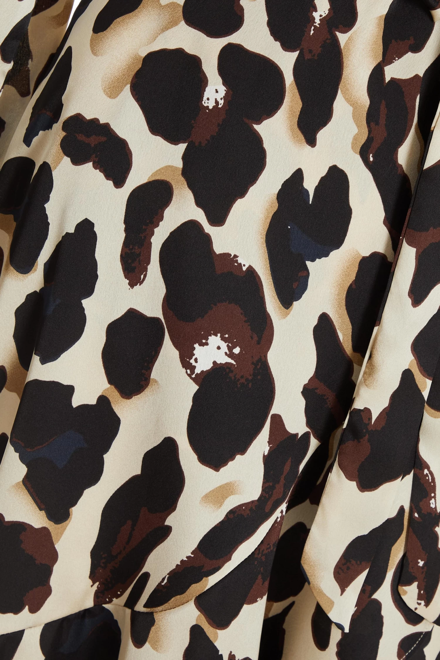 Stone Animal Print Satin Midi Dress 6 Stone Animal Print Satin Midi Dress - Image 6