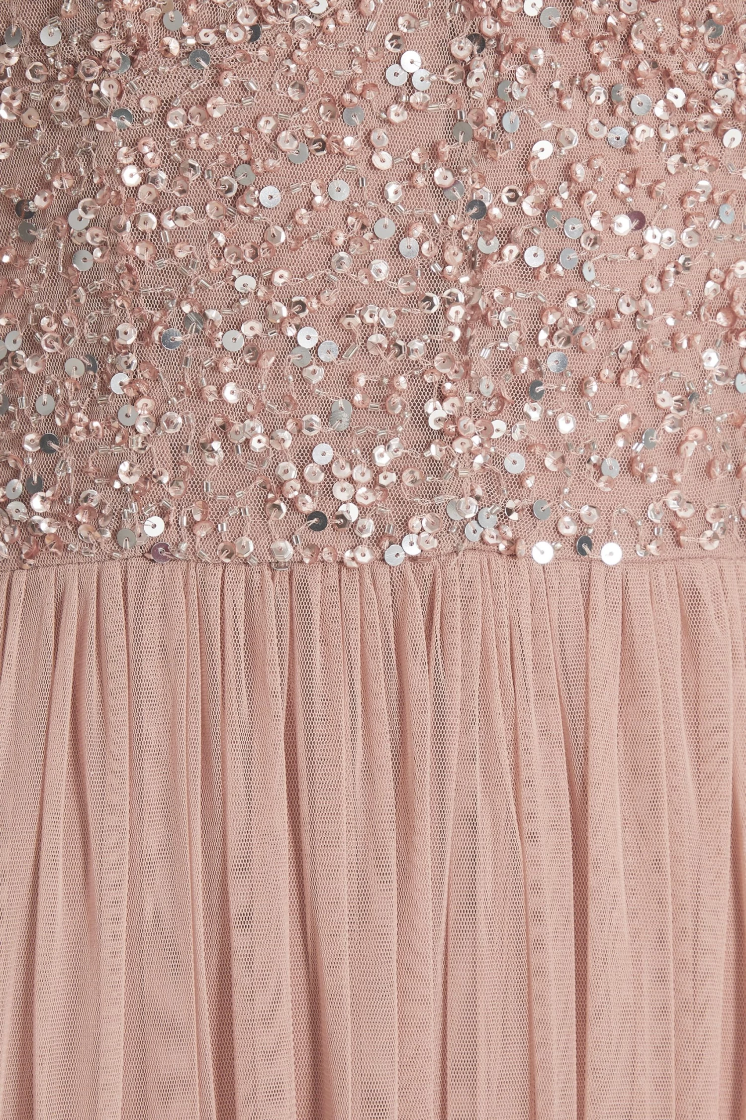 Rose Gold Sequin Midi Dress 6 Rose Gold Sequin Midi Dress - Image 6