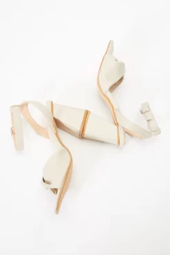 Nude Twist Front Block Heeled Sandals -Women Clothing Sale 00100036767 XS scaled