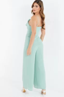 Mint Chiffon Frill Jumpsuit 8 Mint Chiffon Frill Jumpsuit -Women Clothing Sale 00100036836 XB scaled