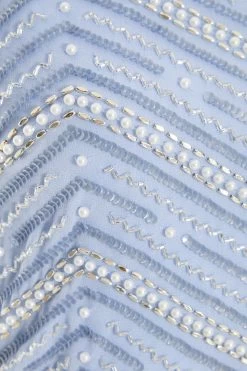 Blue Beaded Crop Top 11 Blue Beaded Crop Top -Women Clothing Sale 00100036839 ZS