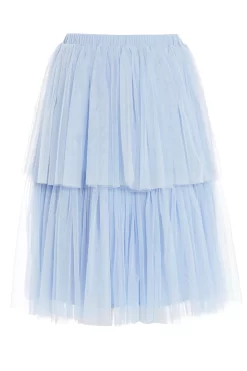 Blue Tulle Skater Skirt -Women Clothing Sale 00100036840 ZB scaled