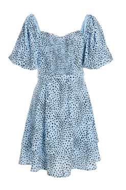 Blue Animal Print Skater Dress 10 Blue Animal Print Skater Dress -Women Clothing Sale 00100036863 ZB scaled