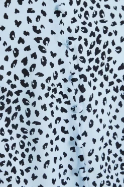 Blue Animal Print Frill Sleeve Midi Dress 11 Blue Animal Print Frill Sleeve Midi Dress -Women Clothing Sale 00100036864 ZS scaled