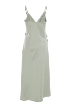 Sage Satin Wrap Floral Midi Dress 10 Sage Satin Wrap Floral Midi Dress -Women Clothing Sale 00100036917 ZB scaled