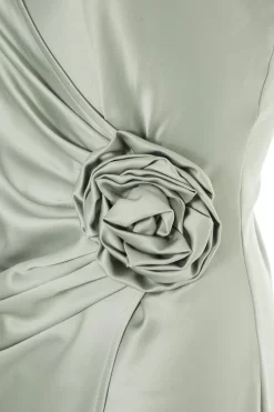 Sage Satin Wrap Floral Midi Dress 11 Sage Satin Wrap Floral Midi Dress -Women Clothing Sale 00100036917 ZS scaled