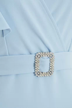 Light Blue Buckle Frill Midi Dress 11 Light Blue Buckle Frill Midi Dress -Women Clothing Sale 00100036956 ZS scaled