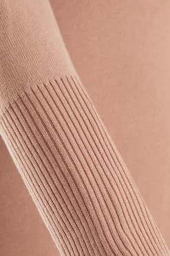 Stone Knitted Puff Sleeve Dress 11 Stone Knitted Puff Sleeve Dress -Women Clothing Sale 00100036995 ZS scaled