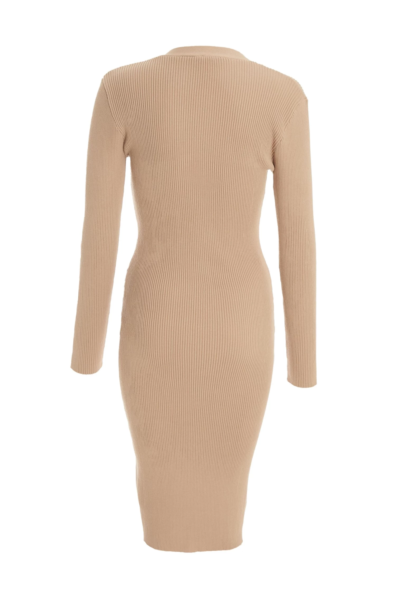 Stone Knitted Button Midi Dress 5 Stone Knitted Button Midi Dress - Image 5
