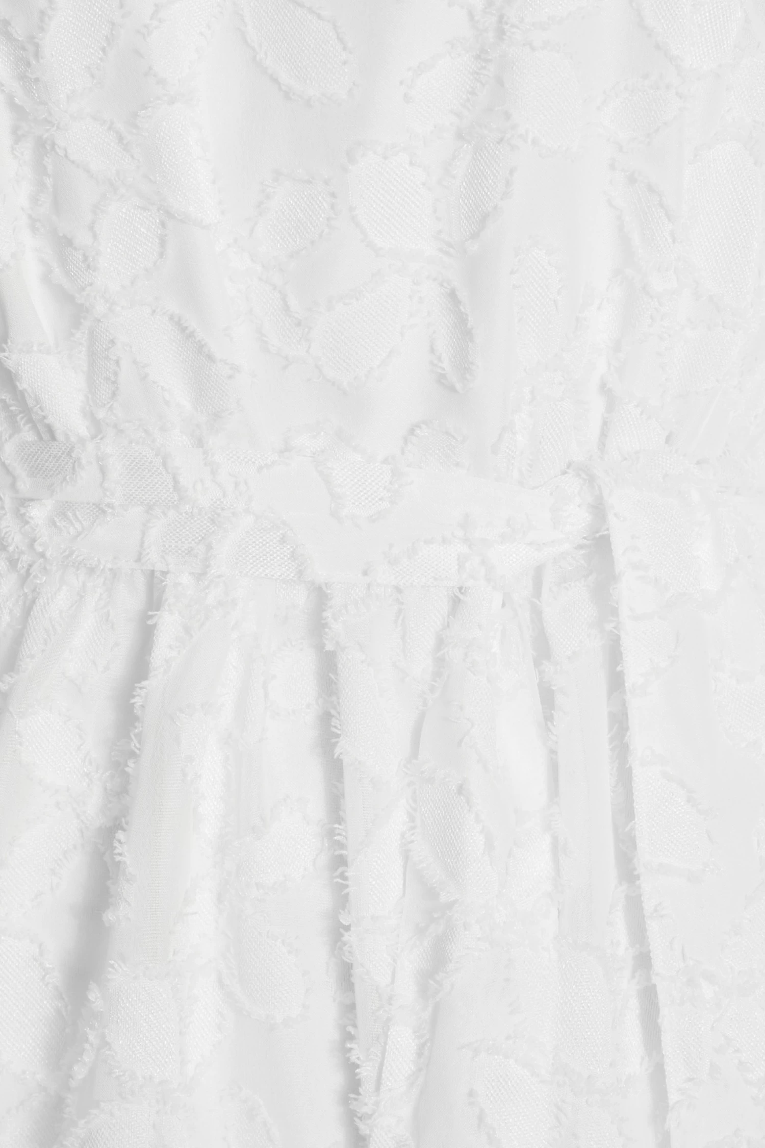 White Jacquard Halter Neck Mini Dress 6 White Jacquard Halter Neck Mini Dress - Image 6