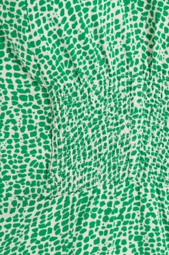 Green Polka Dot Frill Midi Dress 11 Green Polka Dot Frill Midi Dress -Women Clothing Sale 00100037101 ZS scaled