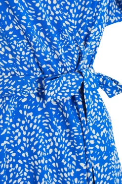 Blue Smudge Animal Print Mini Dress -Women Clothing Sale 00100037104 ZS scaled