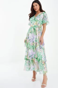 Multicoloured Tropical Print Midaxi Dress -Women Clothing Sale 00100037130 XS scaled