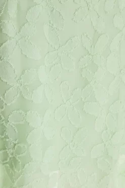 Sage Jacquard Puff Sleeve Midi Dress 11 Sage Jacquard Puff Sleeve Midi Dress -Women Clothing Sale 00100037183 ZS scaled