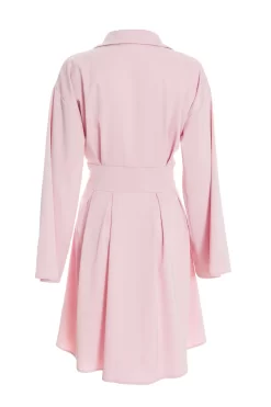 Light Pink Corset Shirt Mini Dress 10 Light Pink Corset Shirt Mini Dress -Women Clothing Sale 00100037205 ZB scaled