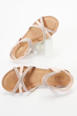 Pink Cross Front Comfort Wedges -Women Clothing Sale 00100037239 XS scaled