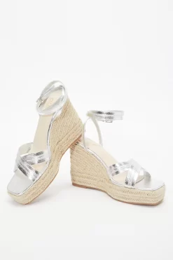Silver Cross Strap Wedges 9 Silver Cross Strap Wedges -Women Clothing Sale 00100037269 XS scaled