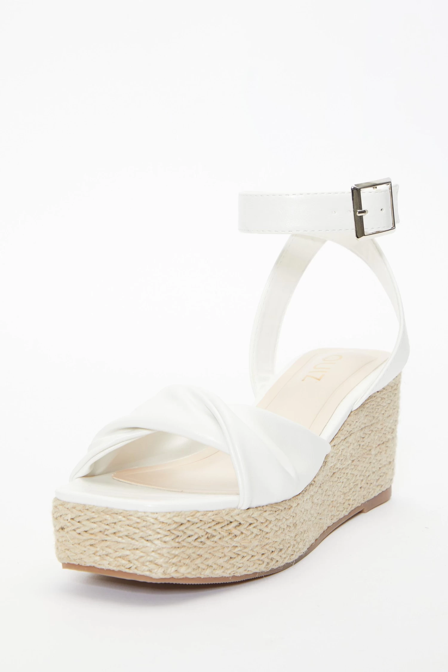 White Twist Front Wedges 3 White Twist Front Wedges - Image 3