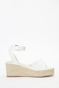 White Twist Front Wedges 11 White Twist Front Wedges -Women Clothing Sale 00100037275 ZS