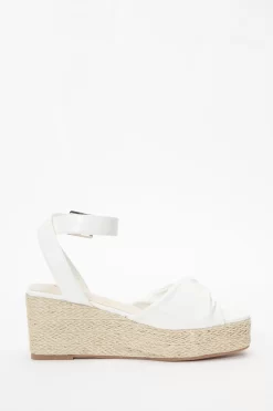 White Twist Front Wedges 11 White Twist Front Wedges -Women Clothing Sale 00100037275 ZS scaled