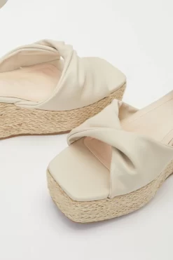 Nude Twist Front Wedges -Women Clothing Sale 00100037276 ZB scaled
