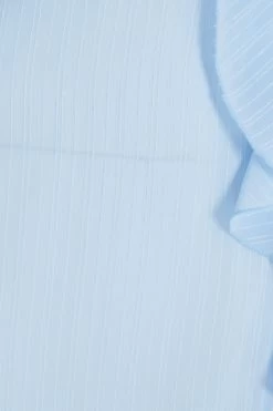 Light Blue Textured Frill Midi Dress 11 Light Blue Textured Frill Midi Dress -Women Clothing Sale 00100037308 ZS