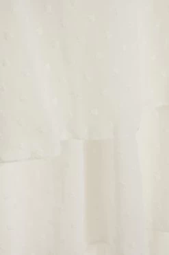 White Chiffon Dobby Tiered Maxi Dress 11 White Chiffon Dobby Tiered Maxi Dress -Women Clothing Sale 00100037314 ZS