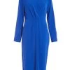 Royal Blue Shirt Midi Dress