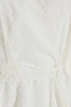 White Chiffon Polka Dot Skater Dress 11 White Chiffon Polka Dot Skater Dress -Women Clothing Sale 00100037366 ZS