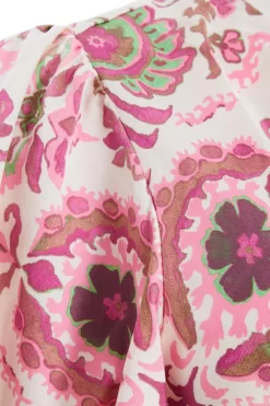 Pink Paisley Print Tie Front Crop Top 11 Pink Paisley Print Tie Front Crop Top -Women Clothing Sale 00100037375 ZS scaled